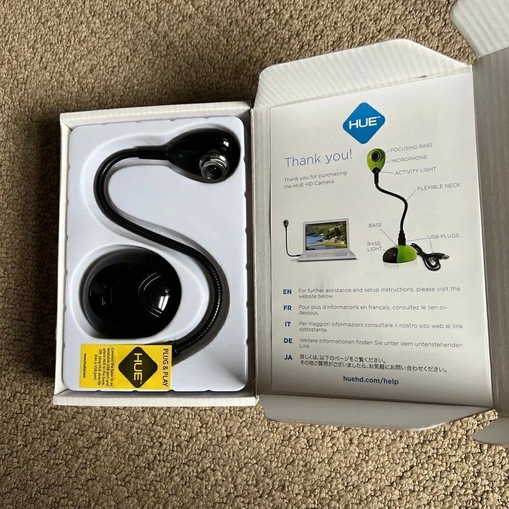 🆕 Hue Plug & Play HD Camera (Black) ⭐️
